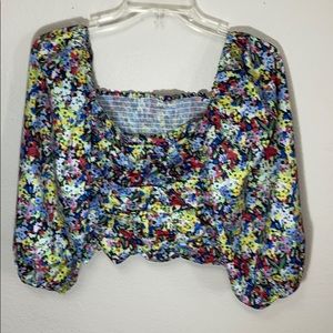 Floral crop top